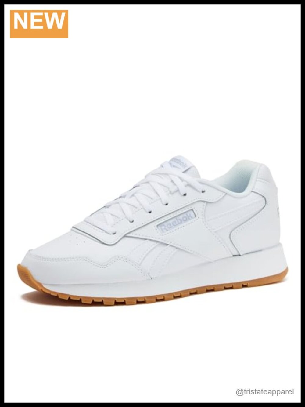 Reebok Glide Sneakers PU Coated Leather Comfort Cushioned Lace-Up Athletic